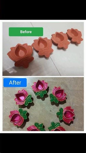 Coloring Beautiful Diwali Diyas 🪔 | Diya Decoration for Diwali 2025 #shorts