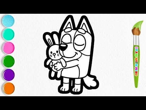 How to Draw Bingo Heeler from Bluey | Easy Drawing for Kids