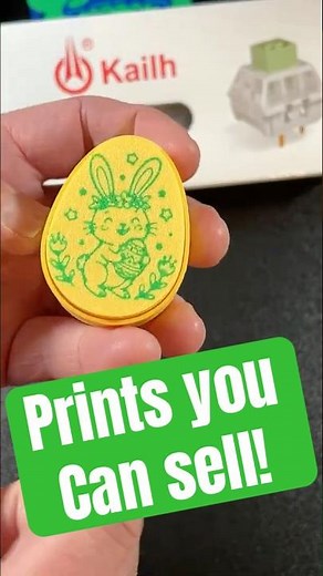 Tinkercad Fidget Easter Egg: Beginner Ready Prints to Sell 💲💰