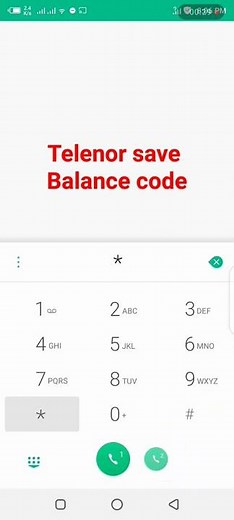 #Telenor save balance code#