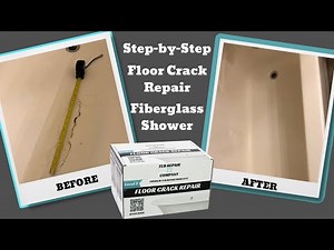 How to Repair a Large Floor Crack in a Fiberglass Tub or Shower