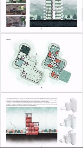 What makes an architecture portfolio stand out? Here’s a great example.subscribe✅.#architecture