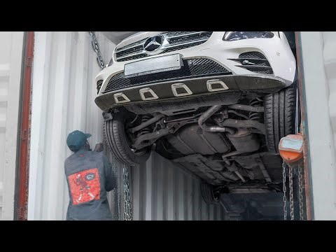 Extreme Way They Transport Cars in Containers in Africa