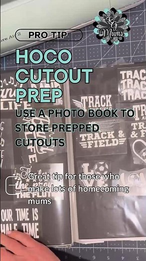 How to make homecoming mum cutouts in bulk with HTV iron-on vinyl & glitter card stock