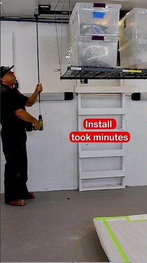 Drill-Powered Garage Lift Upgrade