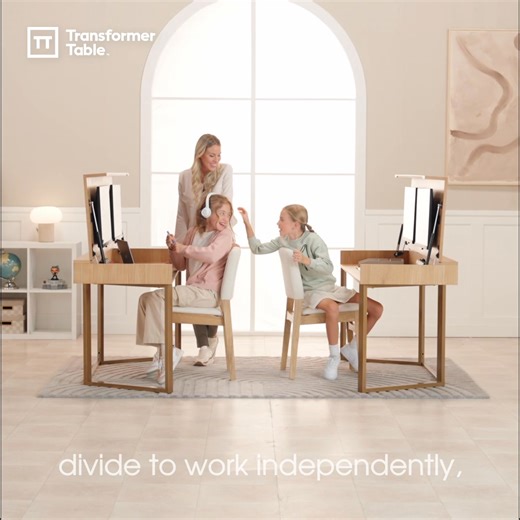 Why settle for one function when your table can do both? The Transformer Table to Desk is a smart, solid wood piece that instantly converts from a dining table for 8 into two full desks—so you can go from spreadsheets to supper in seconds. For remote workers, busy parents, and anyone craving more space without the renovation—this is for you. 🛠️ No assembly. No compromise. Just one stunning design that adapts to your life. 🛒 Offer ends soon — bring purpose home now. | Transformer Table