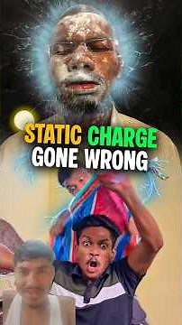 Static Charge Gone Wrong 😱💔 #shorts #funny #comedy #viralvideo