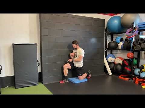 Wall Supported Windmill - Shoulder and T- Spine Mobility - 1/2 Kneel