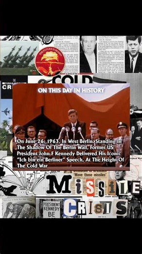 "Ich bin ein Berliner" JFK's Iconic Speech #history #onthisday #jfk #shorts
