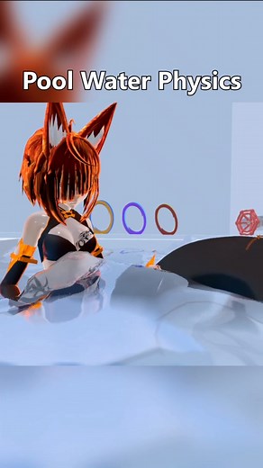 Pool Water Physics that collide with you! #vrchat