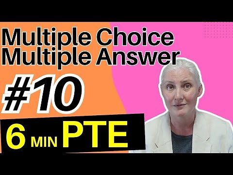 PTE 10: Speed answer method! | Multiple Choice Multiple Answer