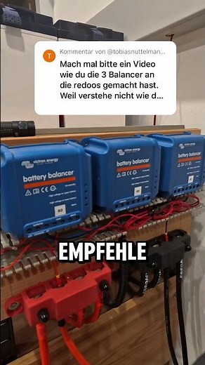 Correctly wiring the balancer #victron #lifepo4battery #balconypowerplant