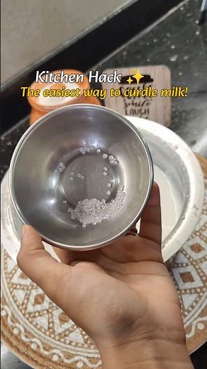 The Easiest Way to Curdle Milk | Simple Kitchen Hack ✨