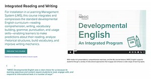 NROC Developmental English – an Integrated Program