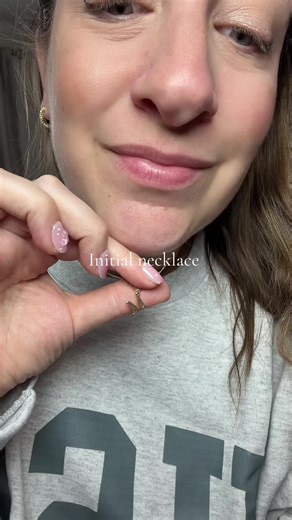 So cute. So dainty. Stack worthy. #initialnecklace #affordablejewelry #necklace #necklacestack