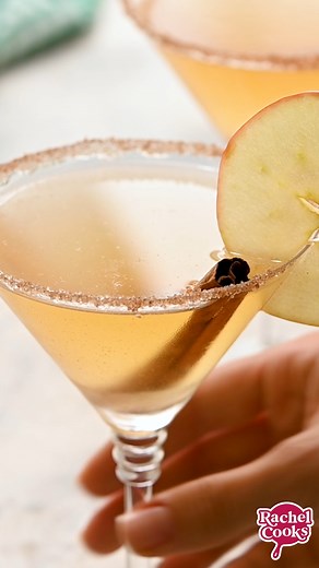 Recipe: https://www.rachelcooks.com/ginger-cinnamon-apple-cider-fake-tini/ Shake up a perfectly chilled spiced apple cider mocktail at your next fall party! It can easily be made into a cocktail too. | Rachel Cooks | Facebook