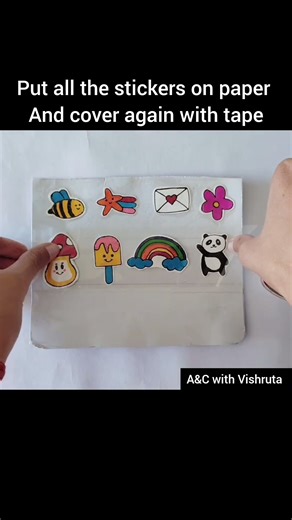 Making easy sticker in home by using soap pouch #crafting #diy #craftyliving