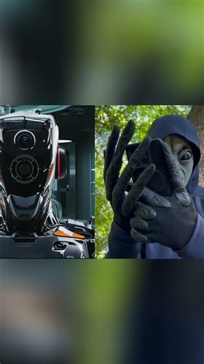 Crawling Man Meets Alien Tech: Earthlings Have New Arrival! #shorts