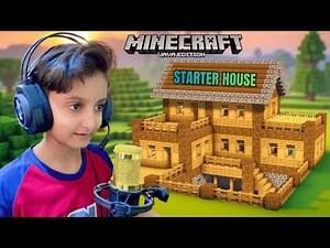 I build Starter House in Minecraft Java Edition Survival series