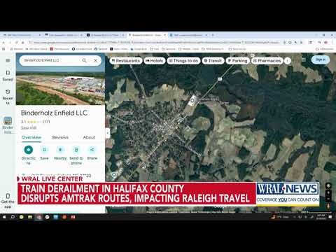 Amtrak train derailment in Halifax County impacts Raleigh routes