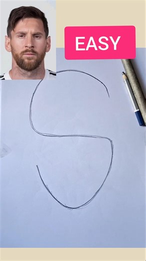 How to draw Lionel messi drawing