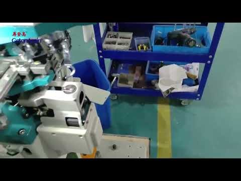 Snap Button Attaching Machine Working in Customer's factory