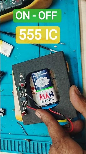 555 Timer IC Push Switch Circuit | Ek Button ON Dusra OFF | Simple Project