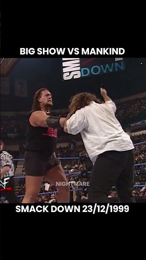 Big Show vs Mankind Smackdown 23/12/1999 #wwe #wwewrestler