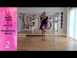 Jive Solo Dance. Basic step / Mooch / Promenade Walks Ballroom&Latin Dance Lesson/Jive Line Dance