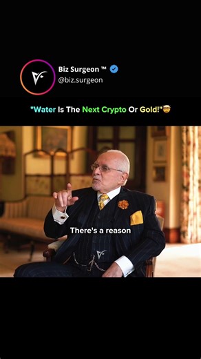 Is Water About to Become More Valuable Than Gold? 👇