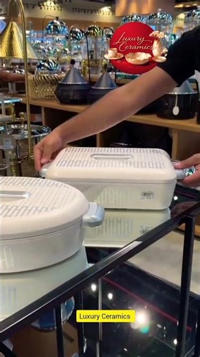 The ultimate luxury food warmers for your home ✨🍲 #luxuryceramics #kitchenware #aesthetic