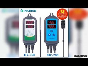 INKBIRD Combo Set Prewired Digital Dural Stage Humidity Controller IHC200 and Heating Cooling Tempe
