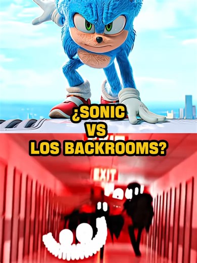 QUE PASARIA SI SONIC ENTRA EN LOS BACKROOMS? #sonic #sonicthehedgehog #backrooms #thebackrooms #liminalspaces smilers hounds level run for your life