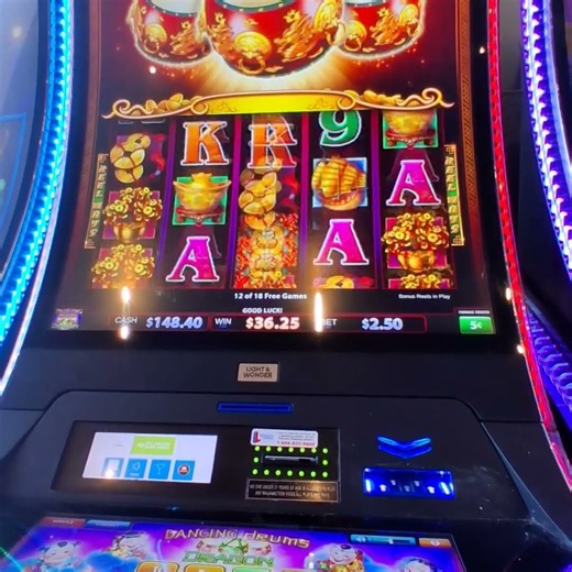 Dancing Drums Free Games Bonus So So Bonus!!!! #slot #casino #slotmachine