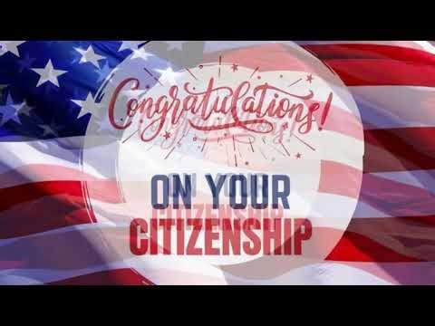 Congratulations on Your Citizenship Art Screensavers for Your TV, Desktop, Laptop with Upbeat Anthem