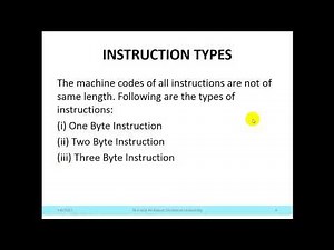 Lecture 4: 8085 microprocessor addressing modes