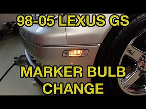 1998-2005 Lexus GS Front Marker Light Bulb Replacement - LED Upgrade