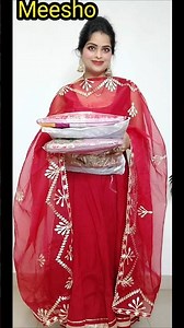 🥰 Meesho Saree Haul320 Rs 🥰 Georgette/Bnarsi Silk Chickenkari /Jimmy Choo/Meesho Partywear Saree