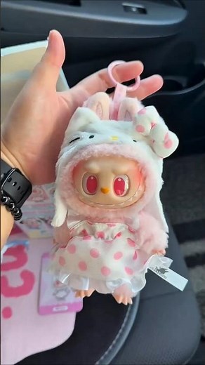 The Sweetest Pink Labubu Hello Kitty Adorable 💕