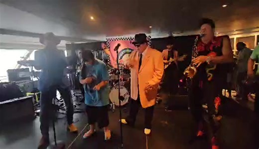 My Mary partying on the malt shop cruise we just returned from.. | Murray Langston