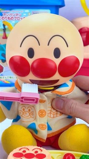 Satisfying Miniature: Anpanman Man eats and cleans up (No talking) #review #shorrts #asmr #toys