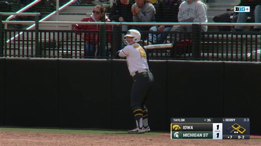 16K views · 217 reactions | FINDING. A. WAY.  Berry singles and Young comes home to give the #Hawkeyes the lead!  | Iowa Softball | Facebook