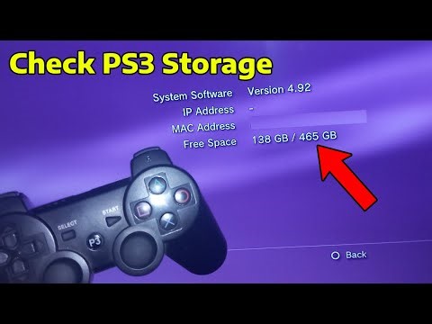 How To Check PS3 Total Storage & Remaining Storage