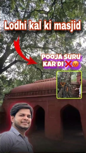 Lodhi kal ki masjid || 😡 || #shortsfeed #ytshorts #azeemsiddiqui #lodhigardendelhi #delhihistory
