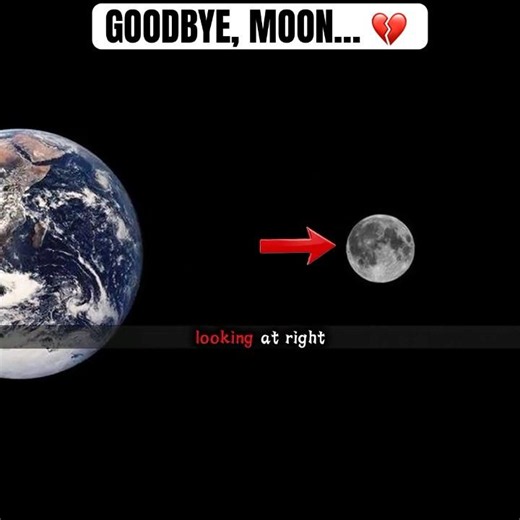 The Moon Is Leaving Earth…🌙💔.