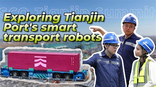Imagine robotic operators shuttling containers back and forth across a bustling port? At Tianjin Port, the world's first intelligent zero-carbon terminal, artificial intelligence is reshaping trade with a green edge. #SCOTianjinSummit | China Xinhua News