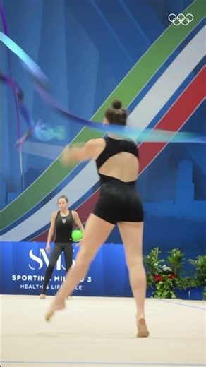 Berta Miquel gives us her all in practice for the FIG Rhythmic Gymnastic World Cup Milano 2026 🤩✨