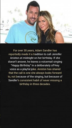 Adam Sandler Calls Jennifer Aniston Every Birthday and Sings “Happy Birthday” Off-Key on Purpos