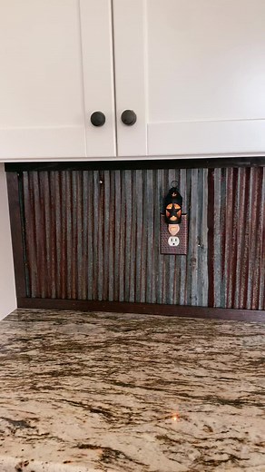 Rustic Corrugated Metal Kitchen Backsplash Ideas