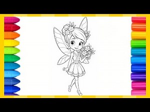 "How to Paint a Cute Little Fairy – Easy and Fun for Kids!" ✨🎨